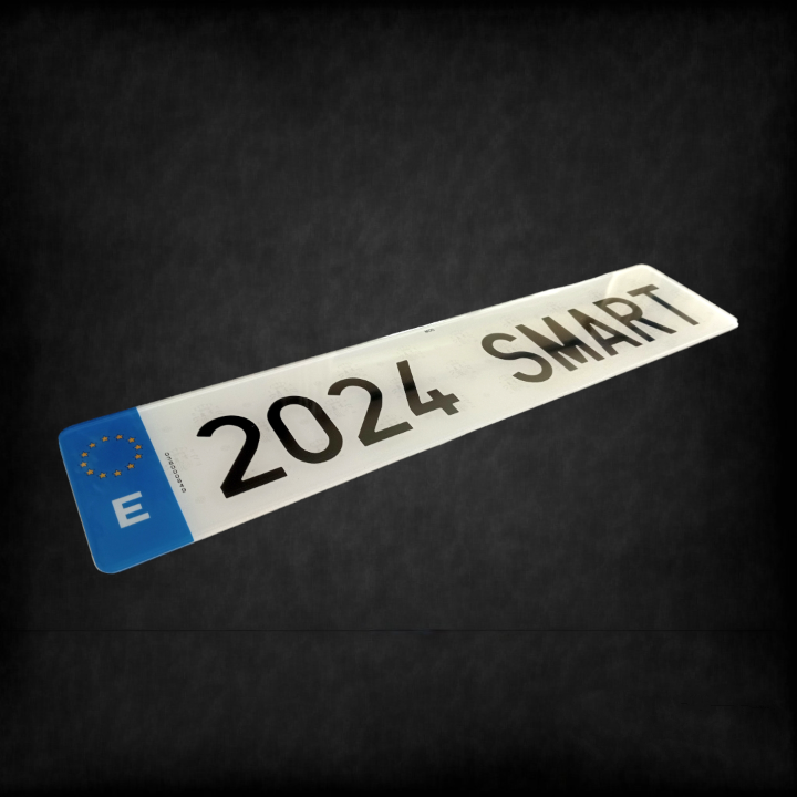 Matrícula acrílica coche