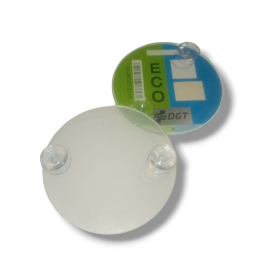 Soporte ventosas distintivo ambiental