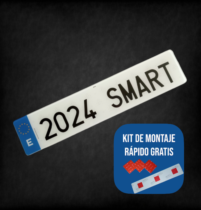 Matrícula acrílica para coche 