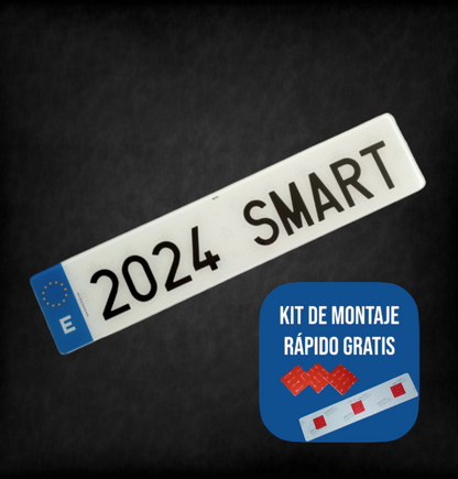 Matrícula acrílica para coche 