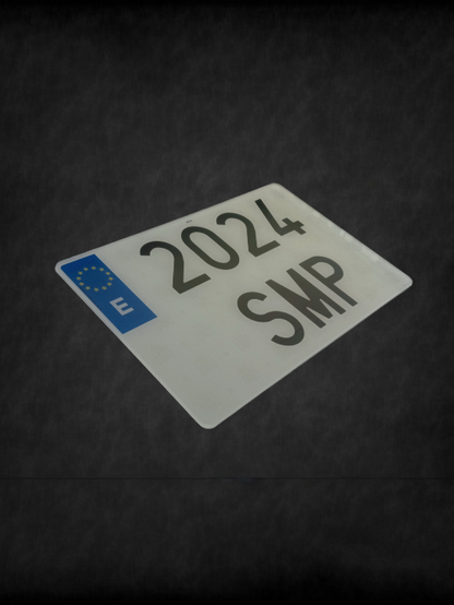 Matrícula acrílica grande 4x4 