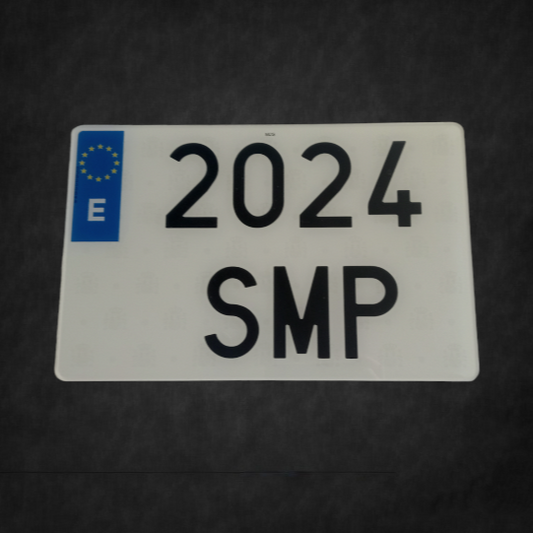 Matrícula acrílica grande coche