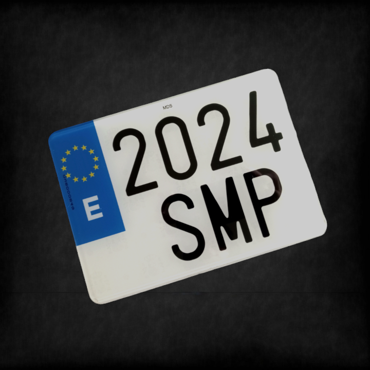 Matrícula acrílica motocicleta