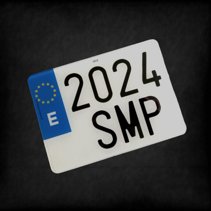 Matrícula acrílica motocicleta