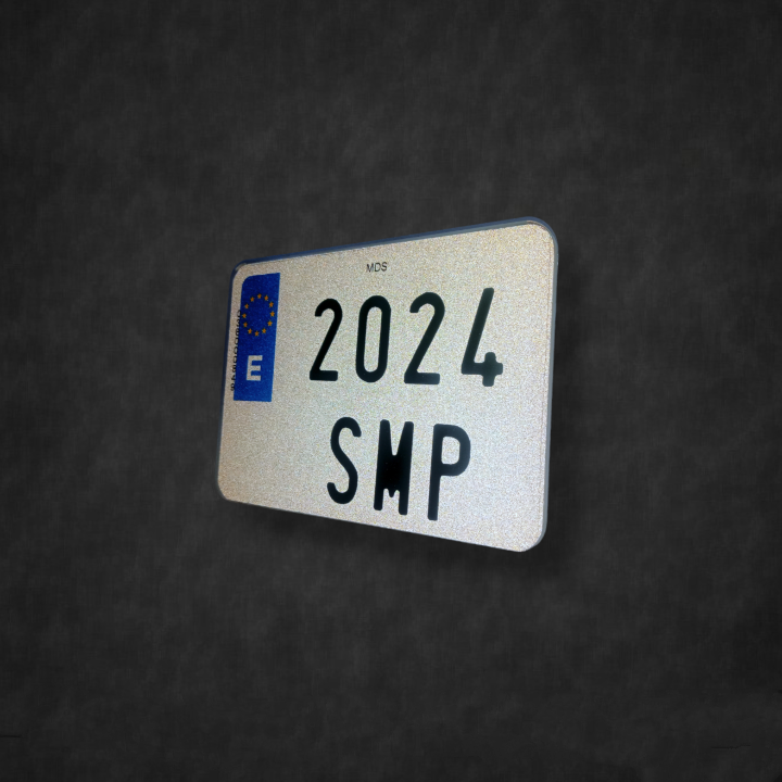 Matrícula moto enduro 