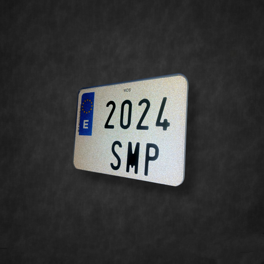 Matrícula moto enduro 