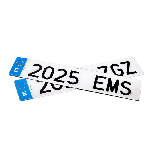 Matrícula acrílica coche