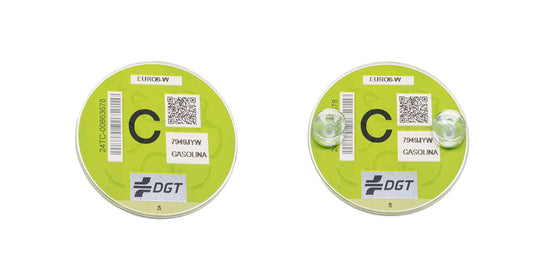 Pack Distintivo DGT + Soporte