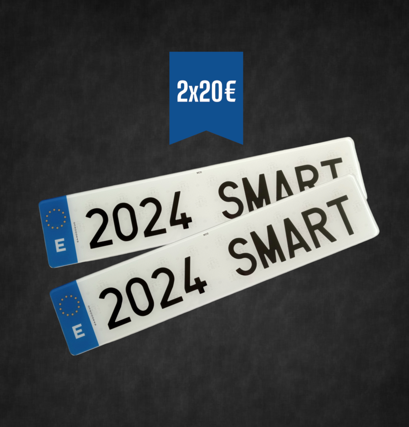 Oferta matrículas coche 2 por 20€